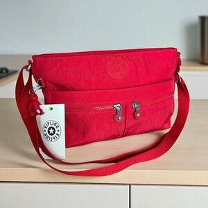 Kipling New Angie Red Crossbody Bag